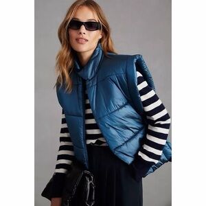 Anthropologie x Pilcro Packable Side Tie Puffer Vest